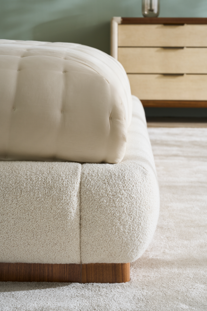 Lit Bouclé Blanc | Caracole Botero | Oroa.fr