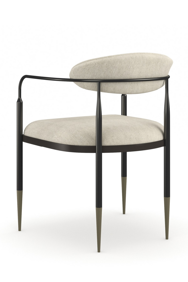 Fauteuil de salle à manger à cadre bronze | Caracole Epoch | OROA.fr