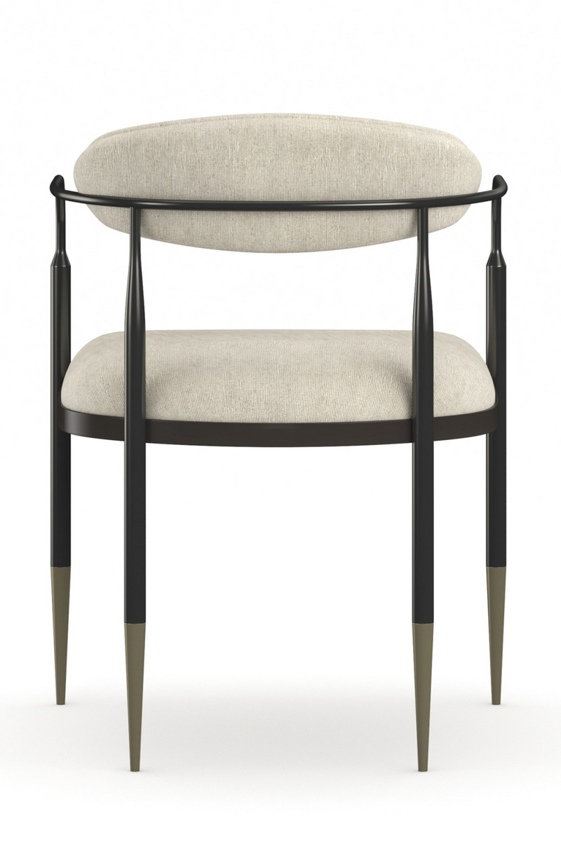 Fauteuil de salle à manger à cadre bronze | Caracole Epoch | OROA.fr
