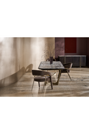 Chaise de salle à manger en velours à dossier ajouré | Caracole Gazelle | OROA.fr