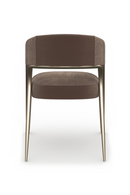 Chaise de salle à manger en velours à dossier ajouré | Caracole Gazelle | OROA.fr