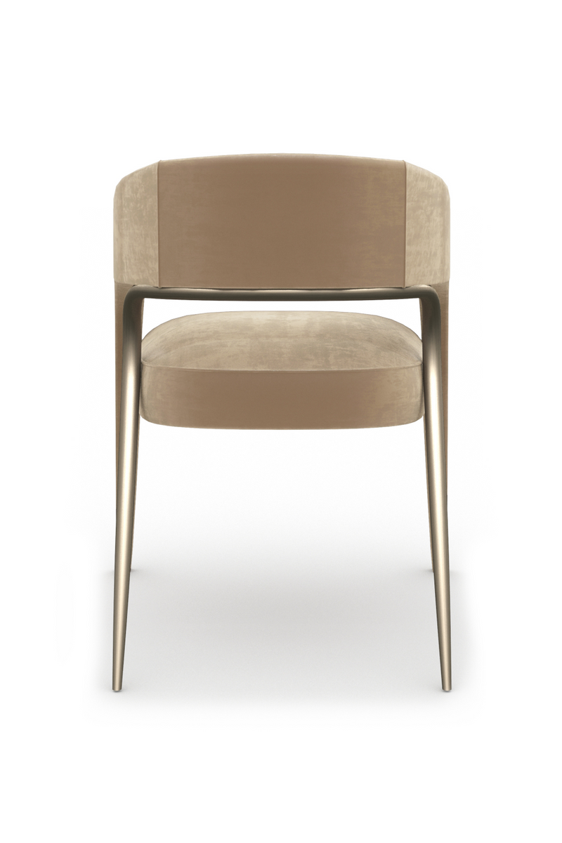 Chaise de salle à manger en velours à dossier ajouré | Caracole Gazelle | OROA.fr