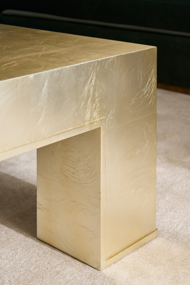 Table basse carrée en bois dur | Caracole Dorado | OROA.fr