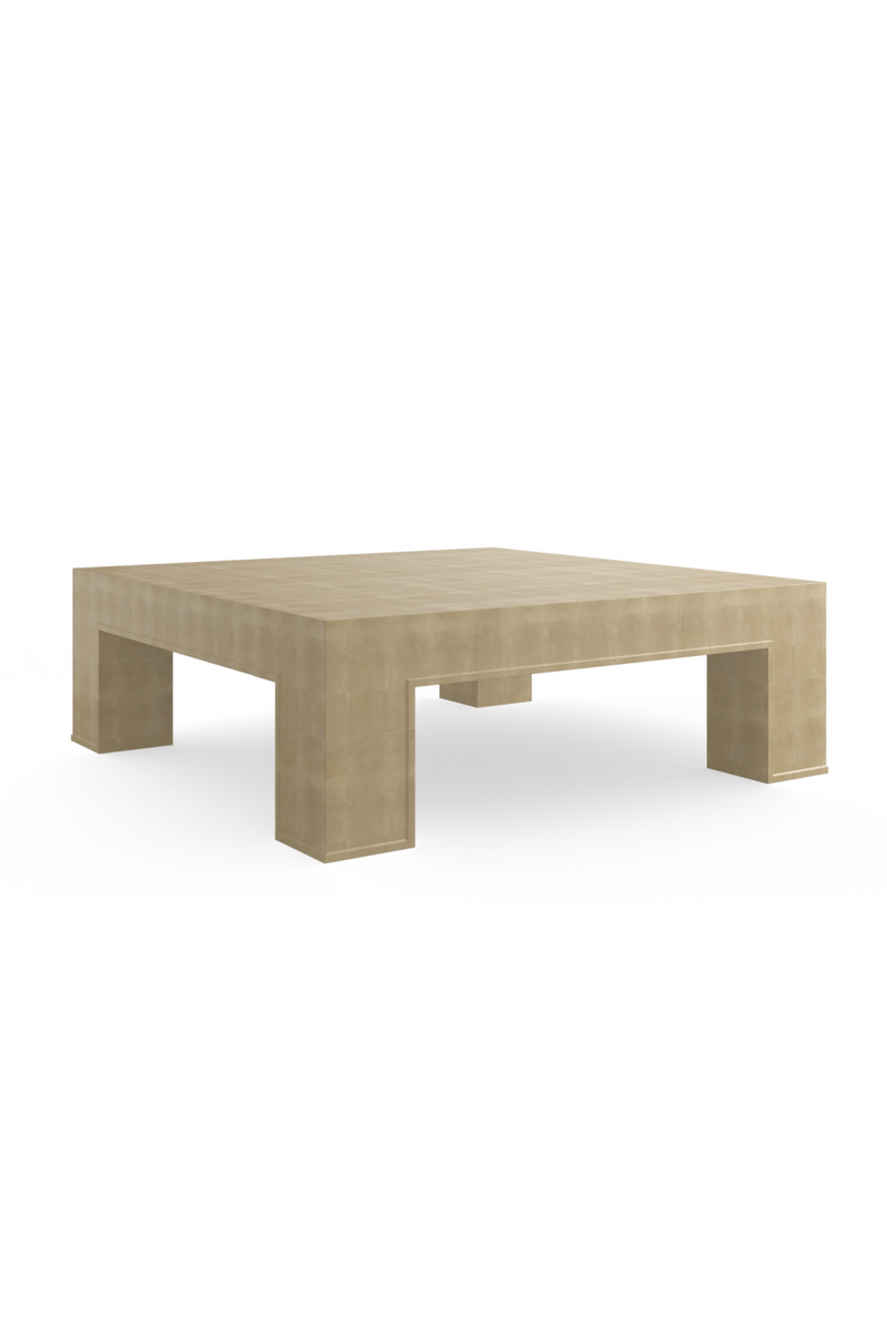 Table basse carrée en bois dur | Caracole Dorado | OROA.fr