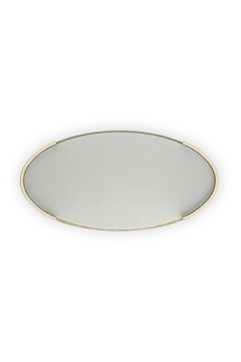 Table basse ovale cannelée | Caracole Love | OROA.fr