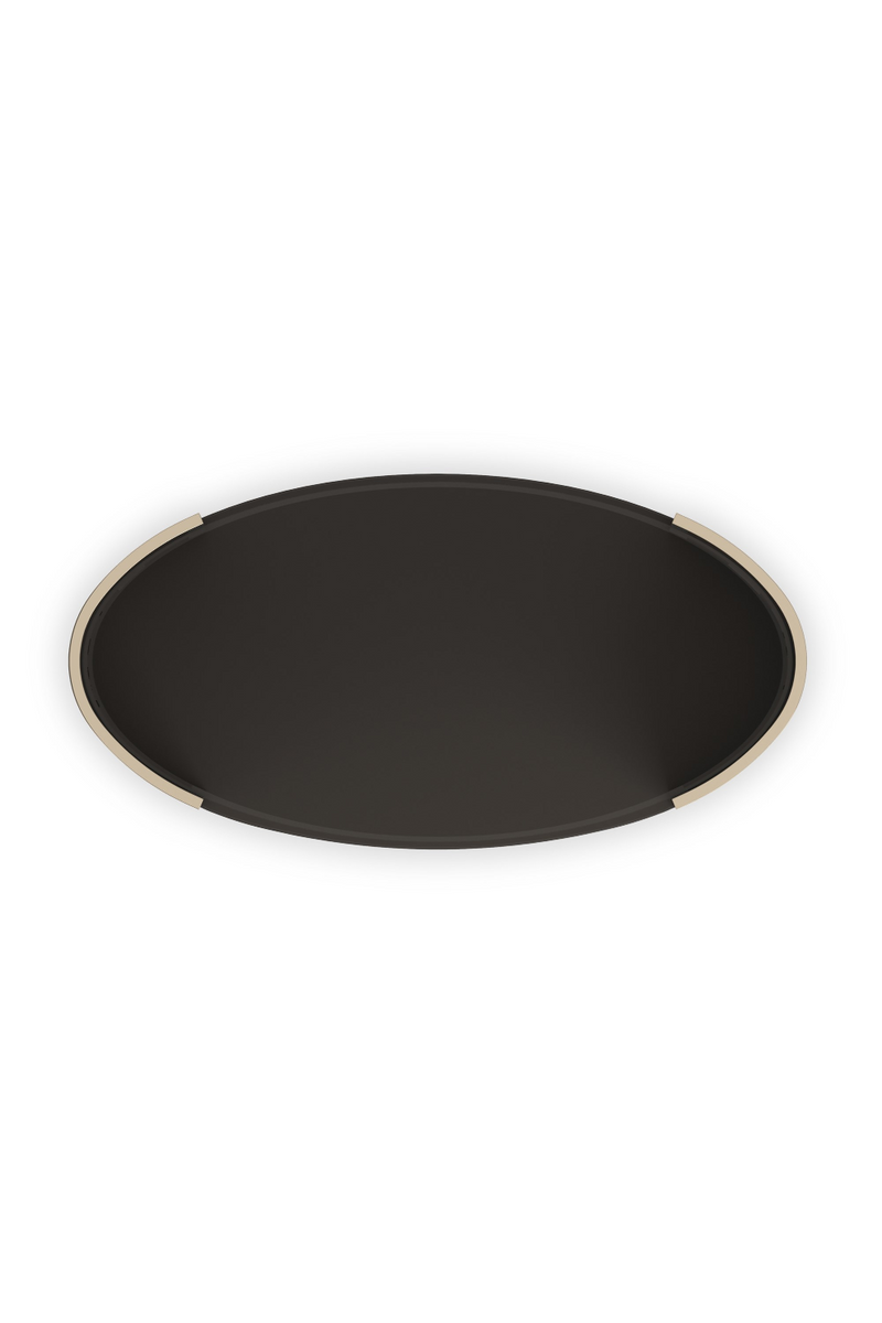 Table basse ovale cannelée | Caracole Love | OROA.fr