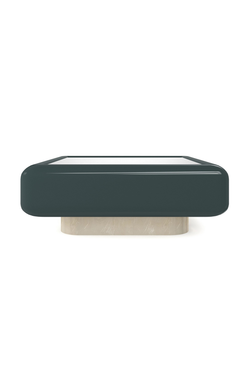 Table basse carrée verte | Caracole Gelee | OROA.fr