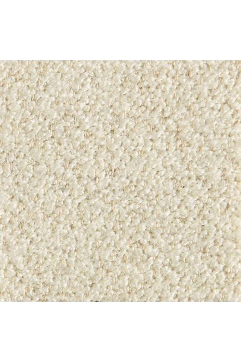 Table basse en bouclé ivoire | Caracole Serir | Meubleluxe.fr