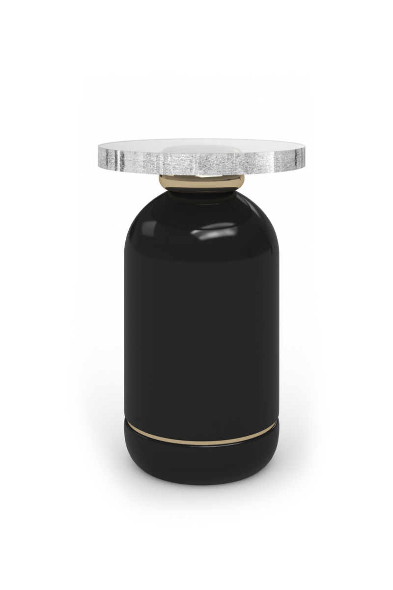 Table d’appoint en verre bullé | Caracole Gelee | OROA.fr