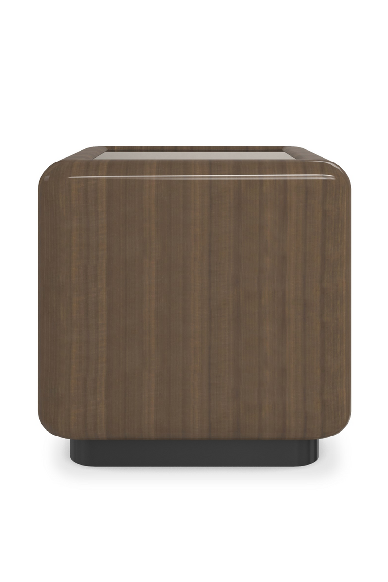 Table d’appoint cubique avec plateau miroir | Caracole Gelée | Meubleluxe.fr