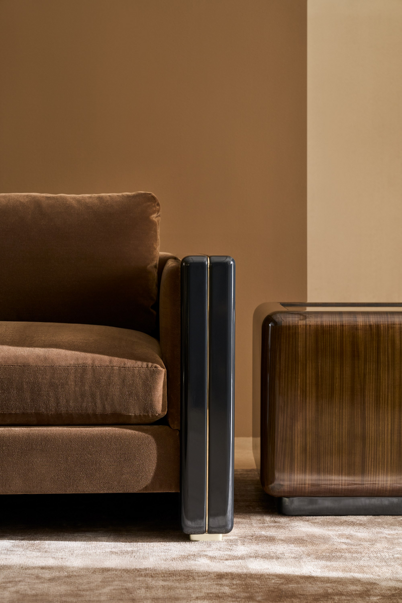 Table d’appoint cubique avec plateau miroir | Caracole Gelée | Meubleluxe.fr