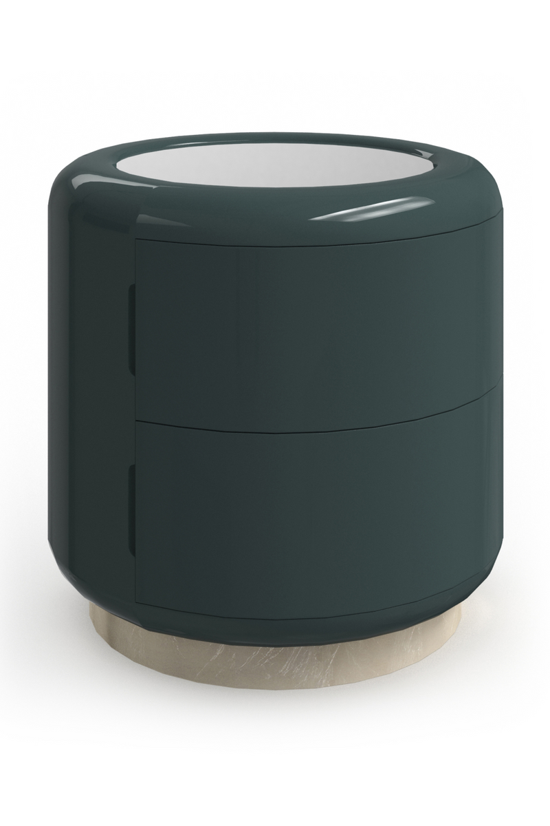 Table d’appoint cylindrique verte | Caracole Gelee | OROA.fr