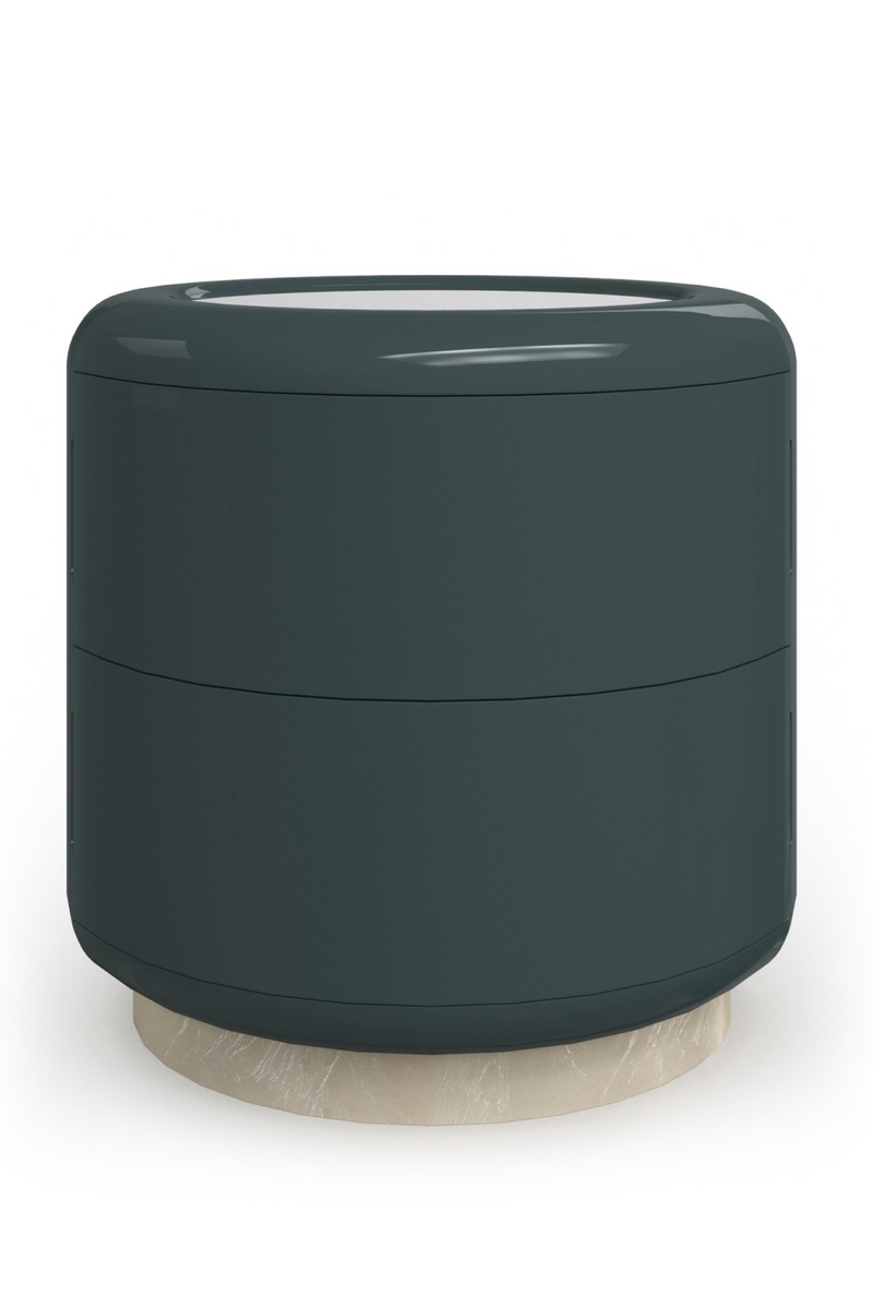 Table d’appoint cylindrique verte | Caracole Gelee | OROA.fr