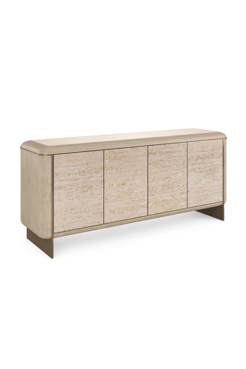 Buffet à 4 portes en travertin | Caracole Mojave