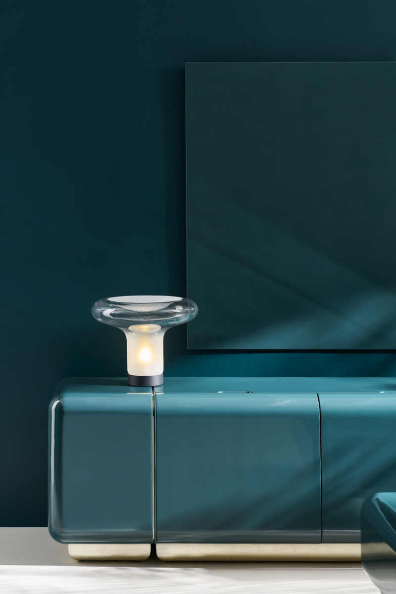 Meuble média 4 tiroirs laqué | Caracole Gelee | Meubleluxe.fr