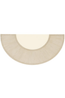 Bureau demi-circulaire en bois taupe | Caracole Half | Meubleluxe.fr