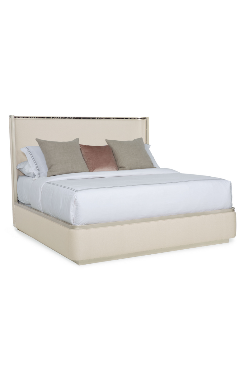 Lit King Crème Minimaliste Moderne | Caracole Dream Big | Oroa.fr