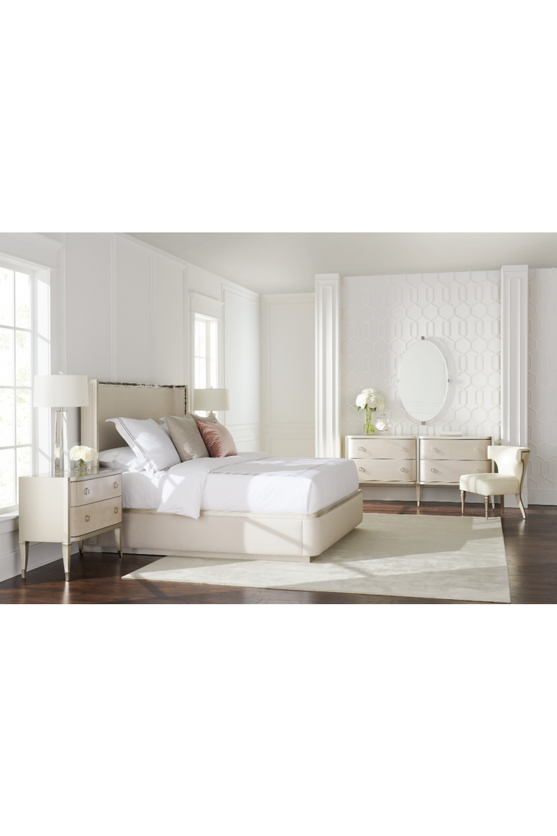 Lit King Crème Minimaliste Moderne | Caracole Dream Big | Oroa.fr