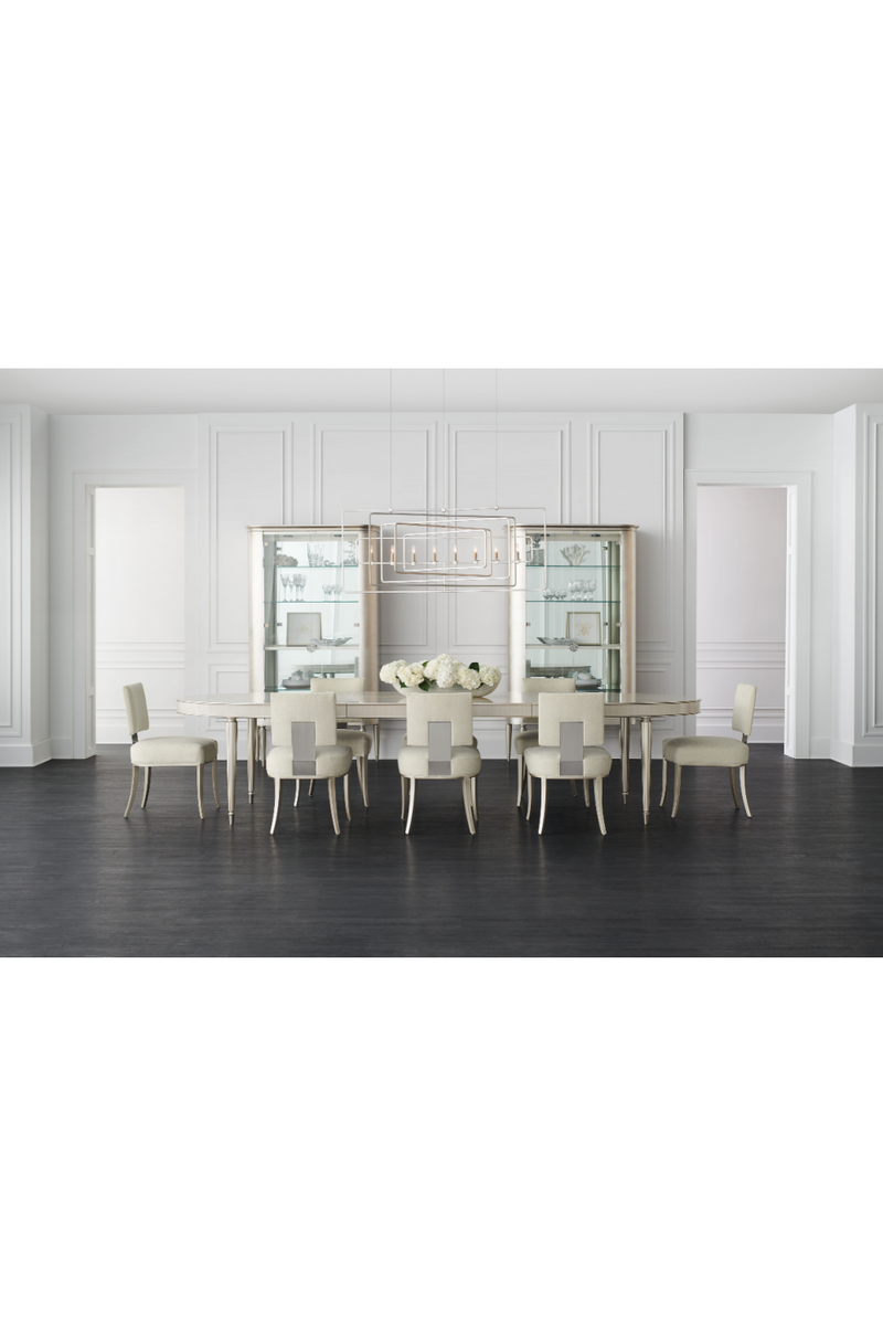 Vitrine en bois taupe argenté | Caracole Reflect | Meubleluxe.fr