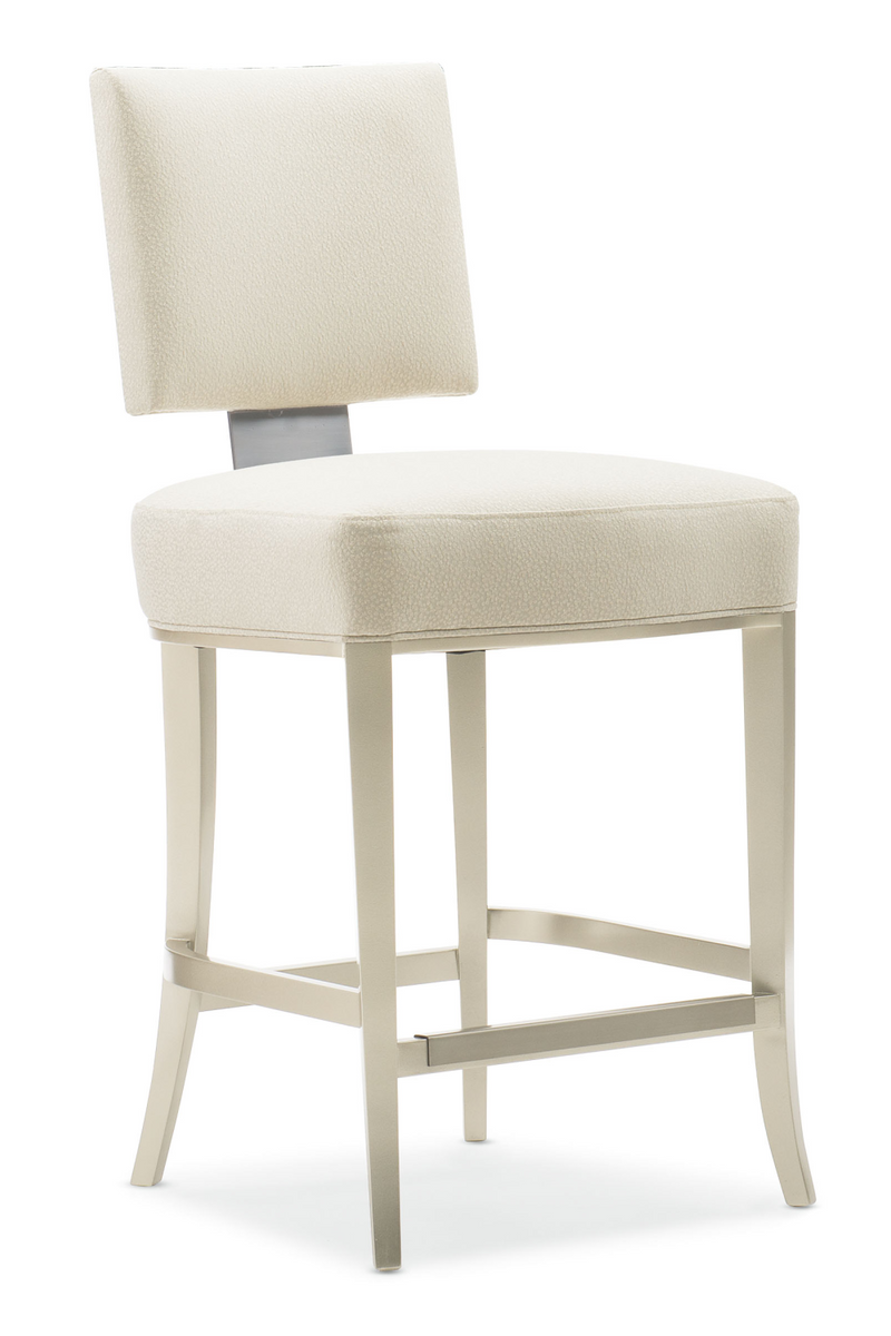 Tabouret de bar aux teintes neutres | Caracole Places Réservées | Meubleluxe.fr