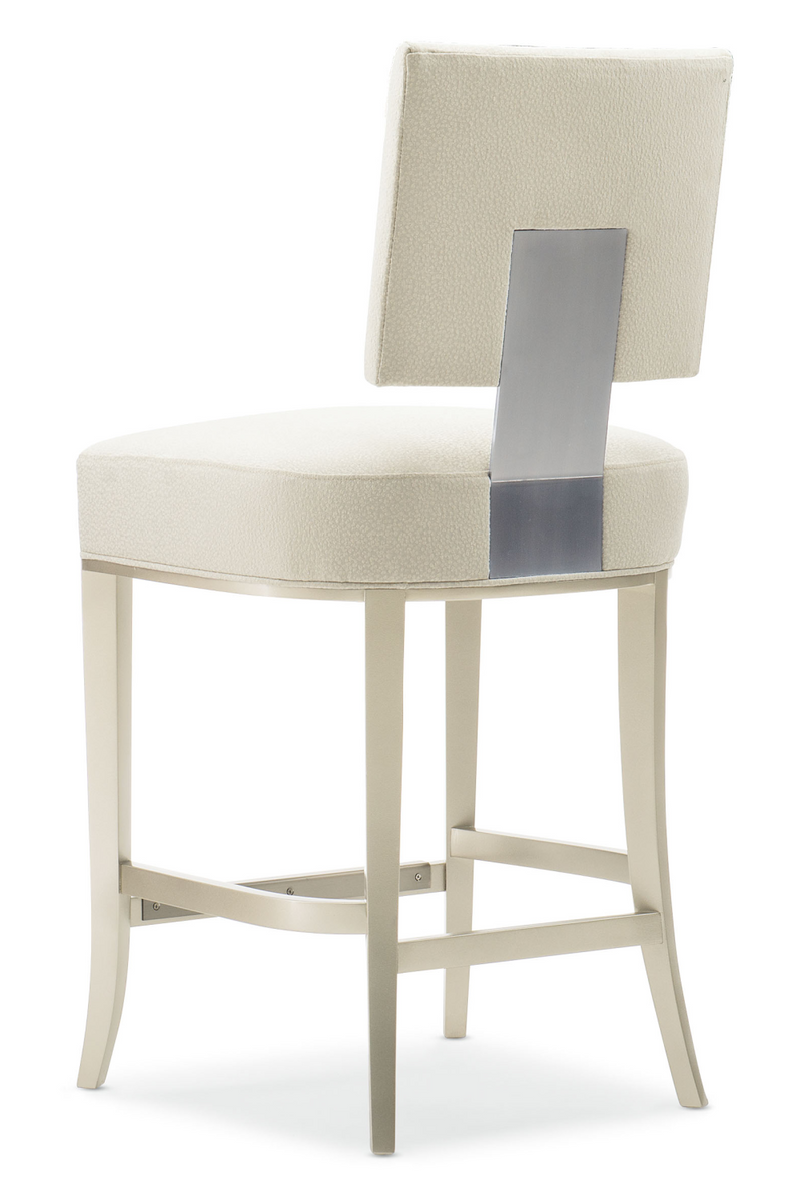 Tabouret de bar aux teintes neutres | Caracole Places Réservées | Meubleluxe.fr