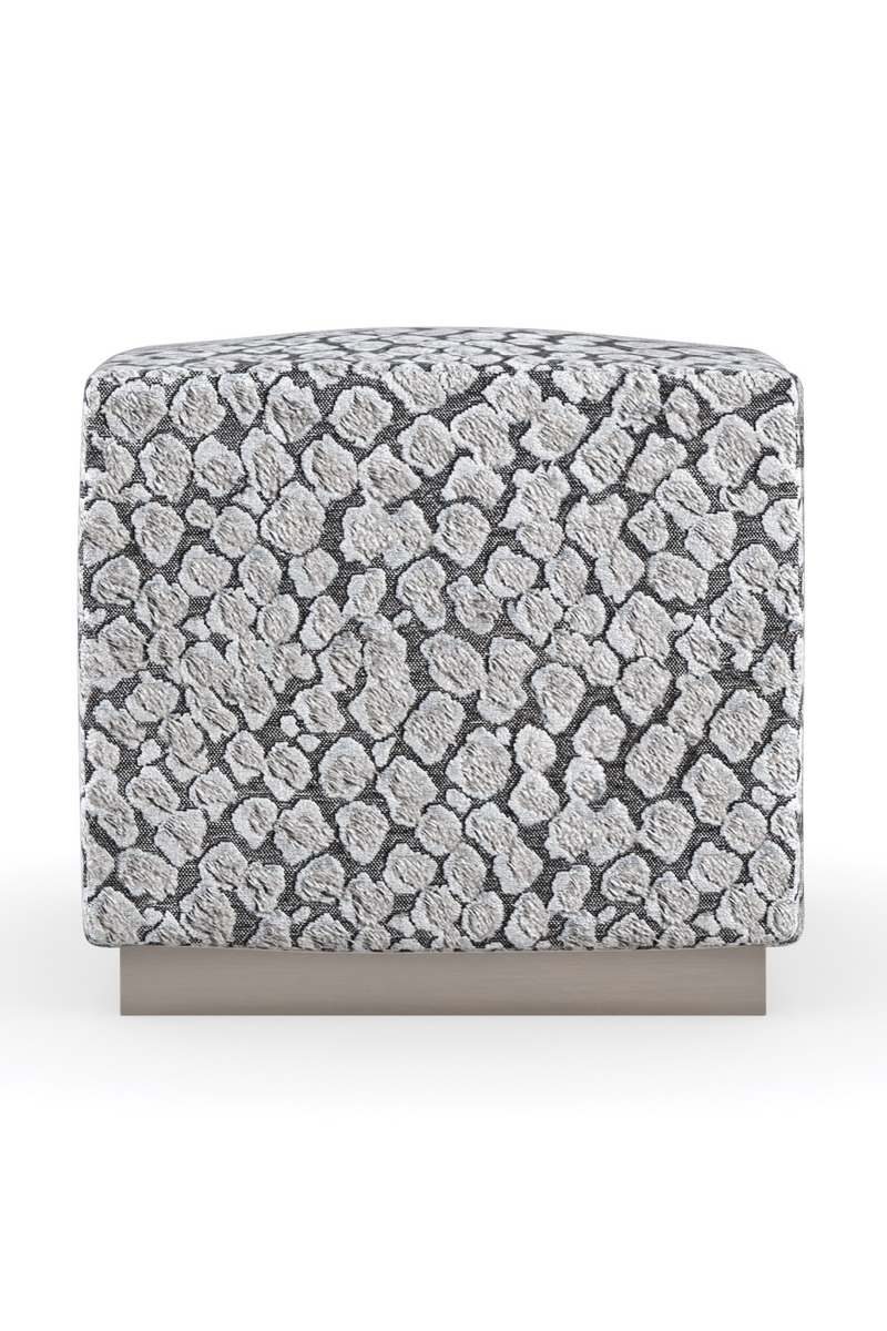 Ottoman en Velours à Imprimé Léopard | Caracole Soft Touch | Oroa.fr