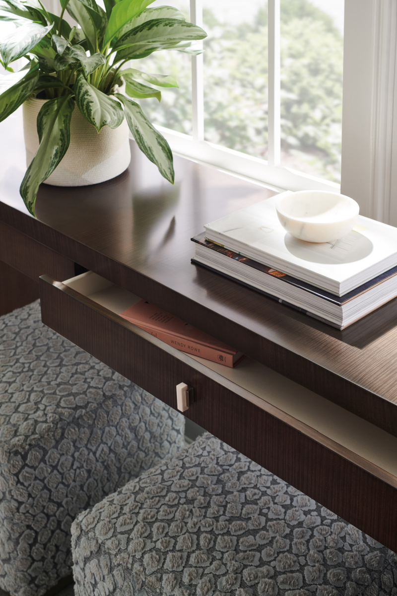 Ottoman en Velours à Imprimé Léopard | Caracole Soft Touch | Oroa.fr