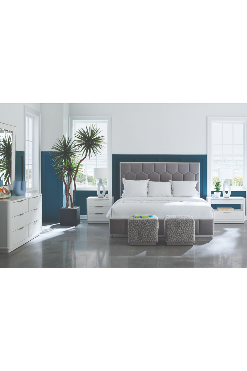 Ottoman en Velours à Imprimé Léopard | Caracole Soft Touch