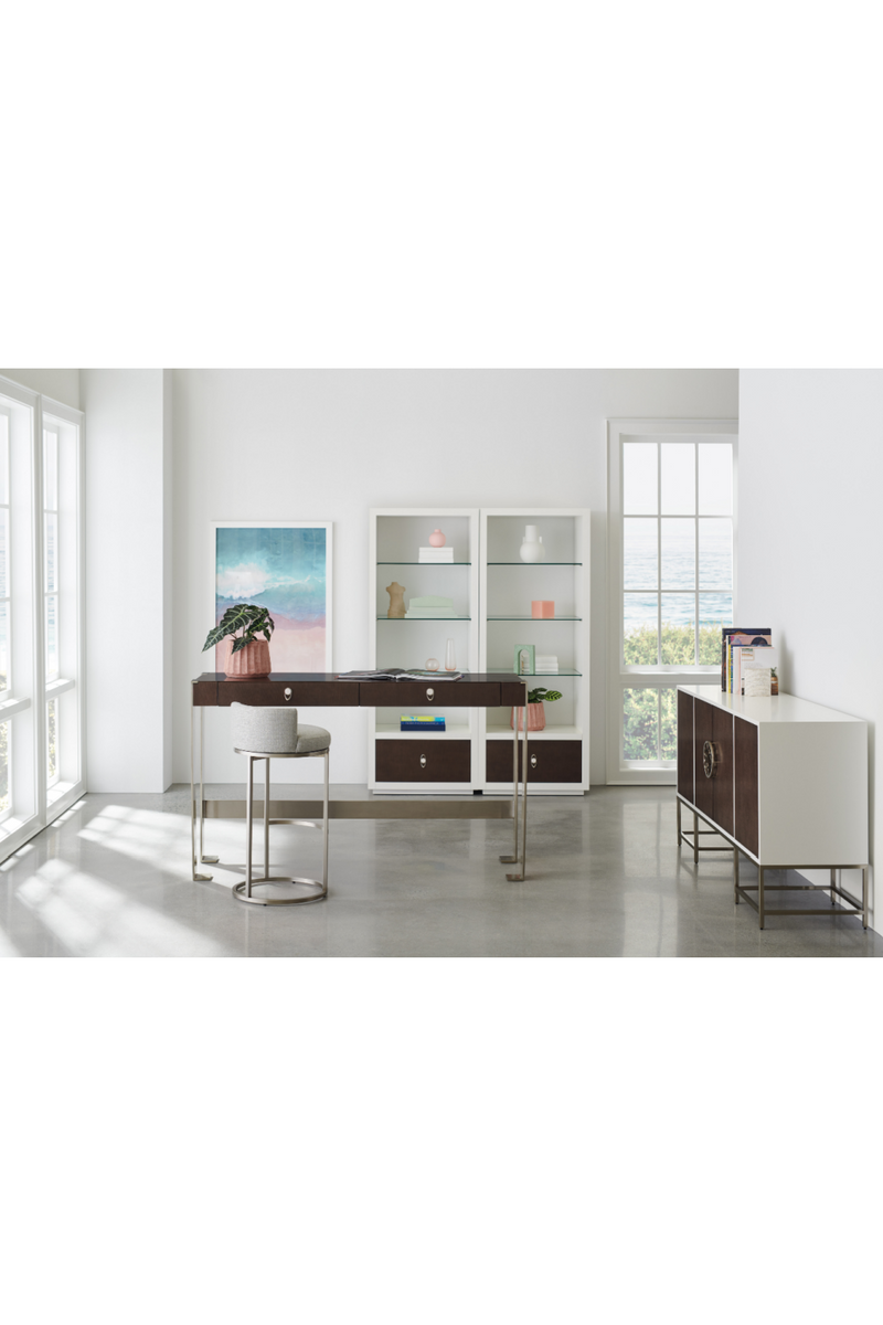 Etagère en verre et en blanc blanc | Caracole Stacked | Meubleluxe.fr