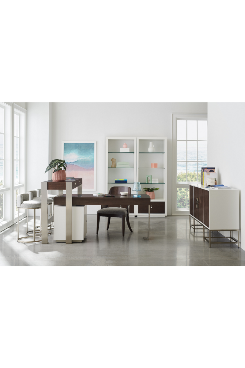 Etagère en verre et en blanc blanc | Caracole Stacked | Meubleluxe.fr