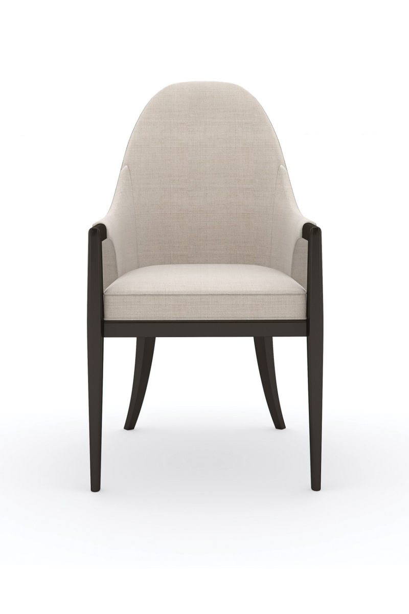 Fauteuil Courbé Beige | Caracole Natural Choice | OROA.fr