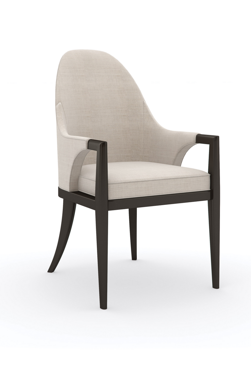 Fauteuil Courbé Beige | Caracole Natural Choice | OROA.fr