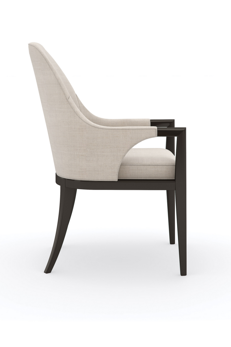 Fauteuil Courbé Beige | Caracole Natural Choice | OROA.fr