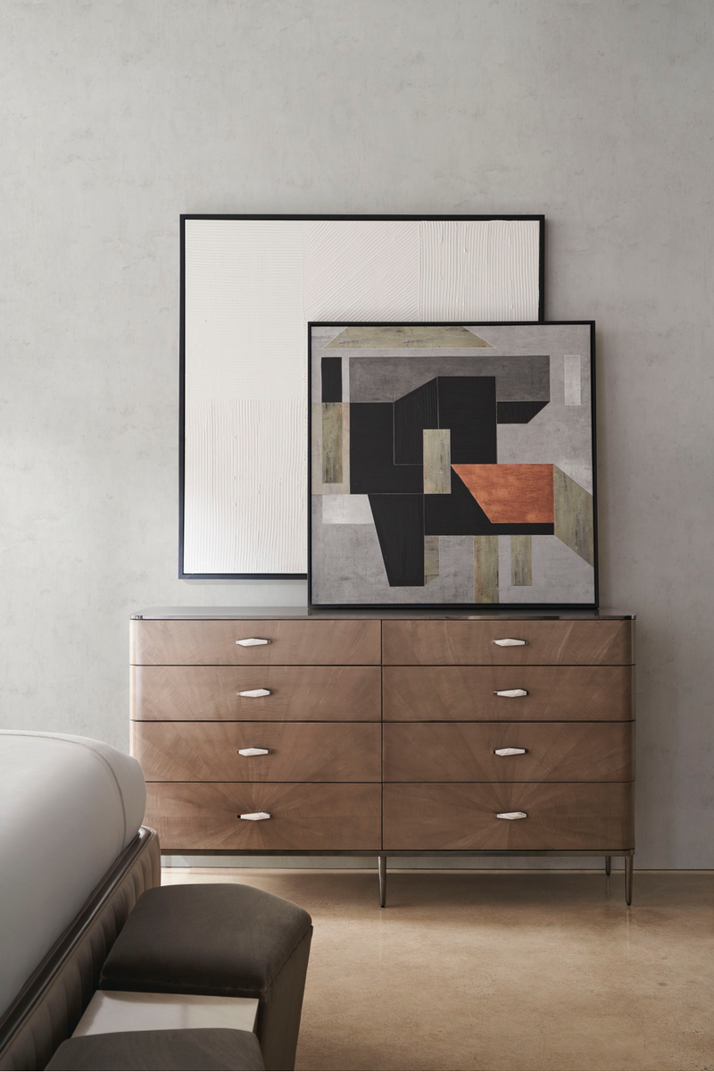 Commode en bois d'érable et bronze | Caracole Prism | Meubleluxe.fr