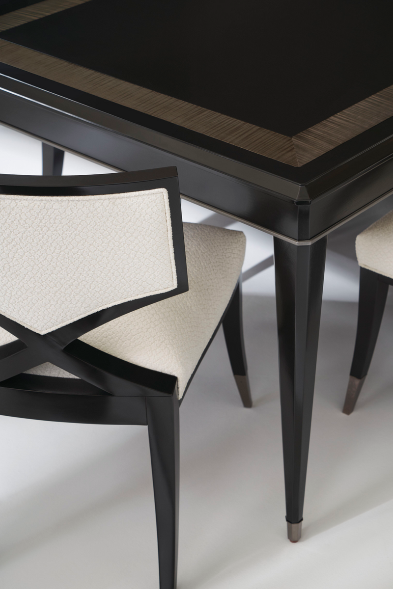 Chaises de salle à manger en chenille ivoire | Caracole First Chair | OROA.fr