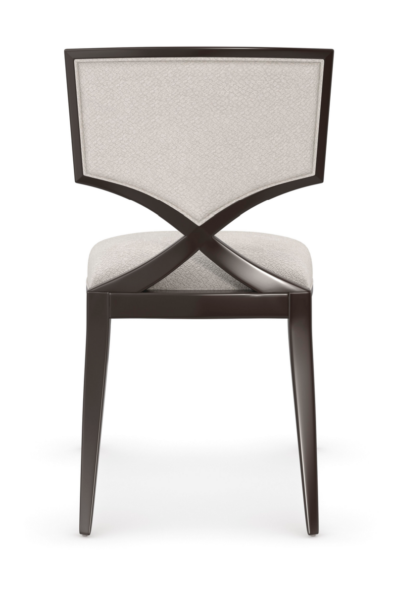 Chaises de salle à manger en chenille ivoire | Caracole First Chair | OROA.fr