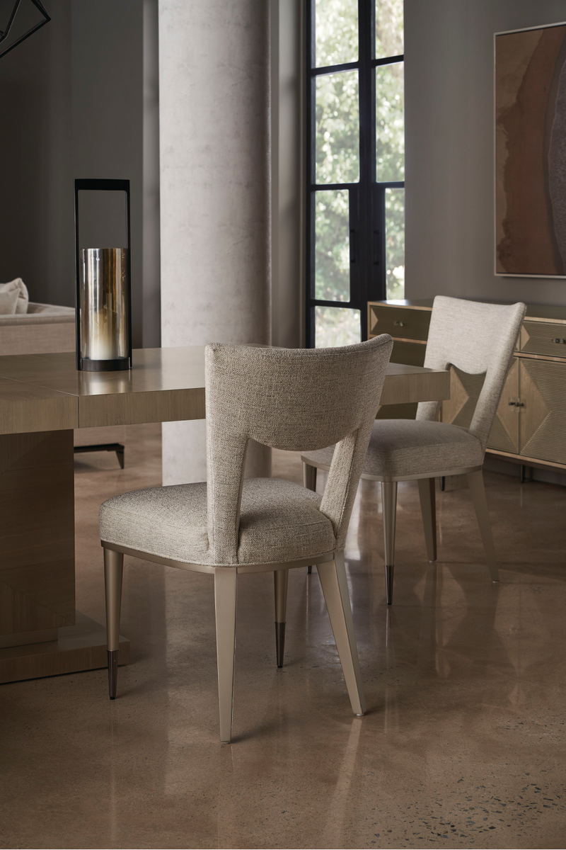 Chaise de salle à manger à dossier ouvert | Caracole Strata | Meubleluxe.fr
