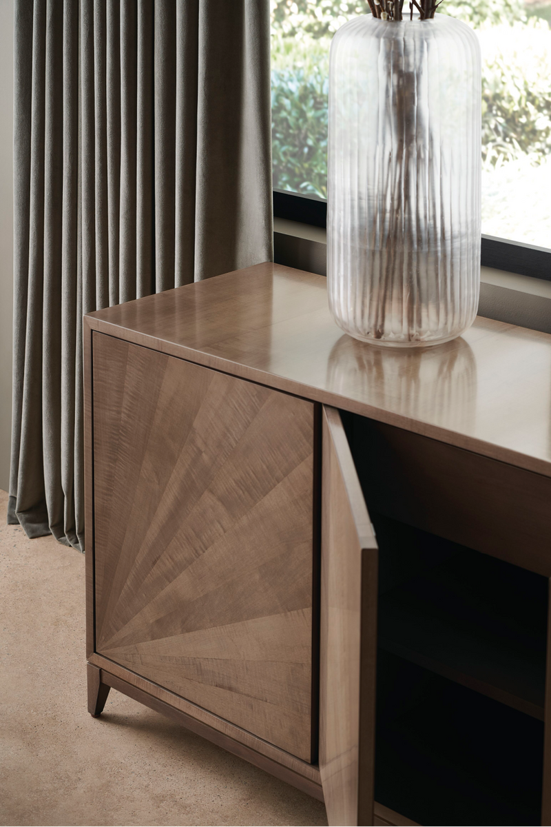 Mocha Maple Wood Sideboard | Caracole Daybreak