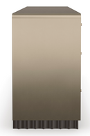 Commode en laiton doré et bois ivoire | Caracole Circadian | Meubleluxe.fr