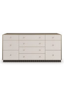 Commode en laiton doré et bois ivoire | Caracole Circadian | Meubleluxe.fr