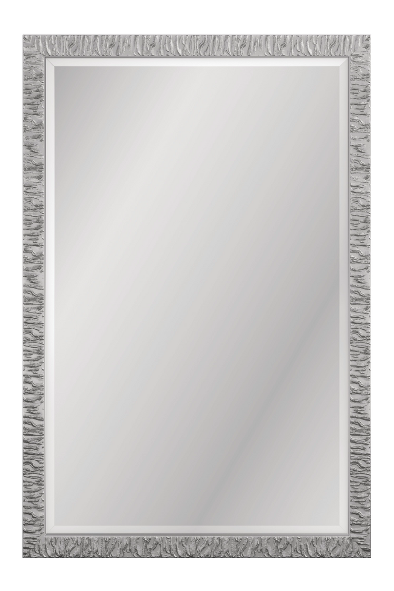 Miroir en métal texturé | Caracole Silver Mirage | OROA.fr