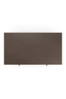 Bedside table in cream shagreen and wood | Caracole Odyssey