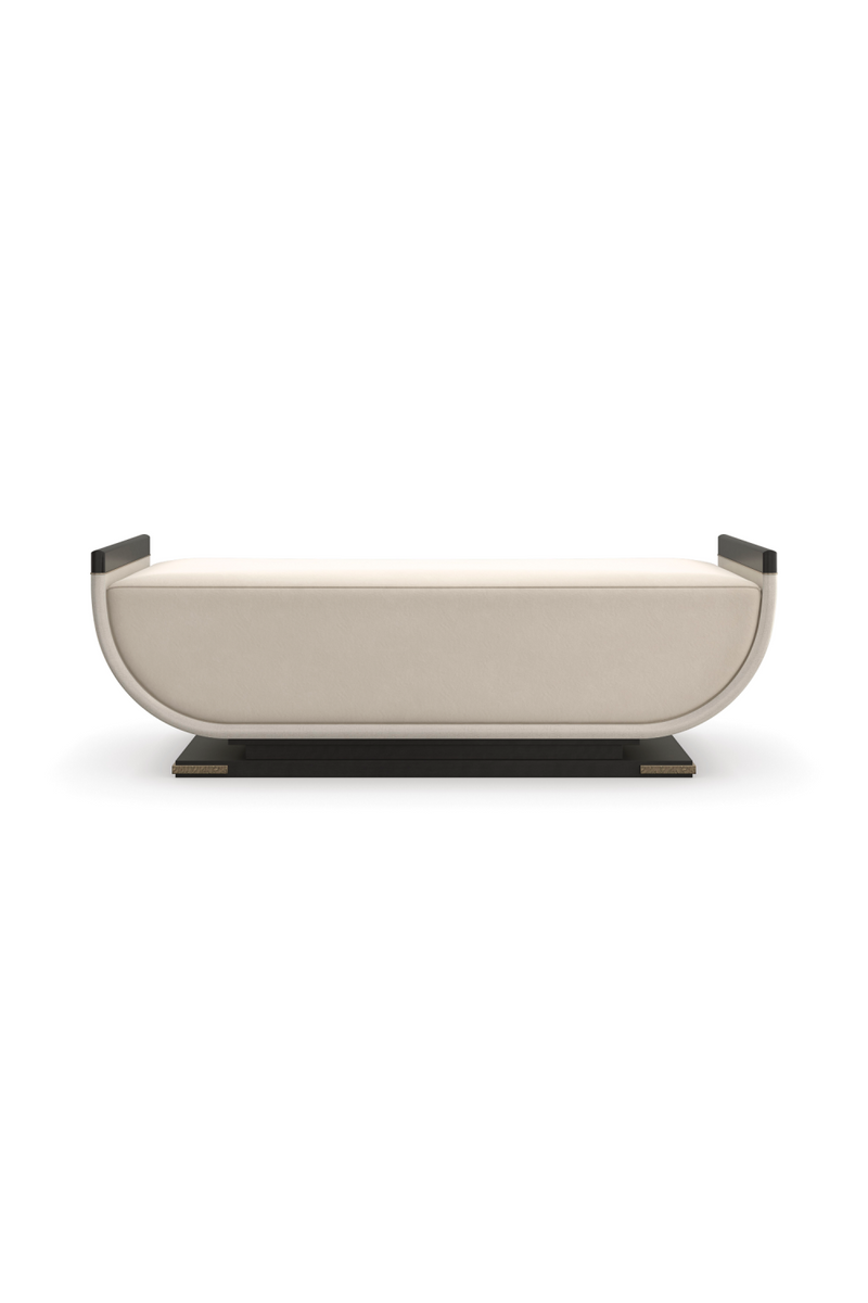 Banc Contemporain Courbé | Caracole Crete | OROA.fr