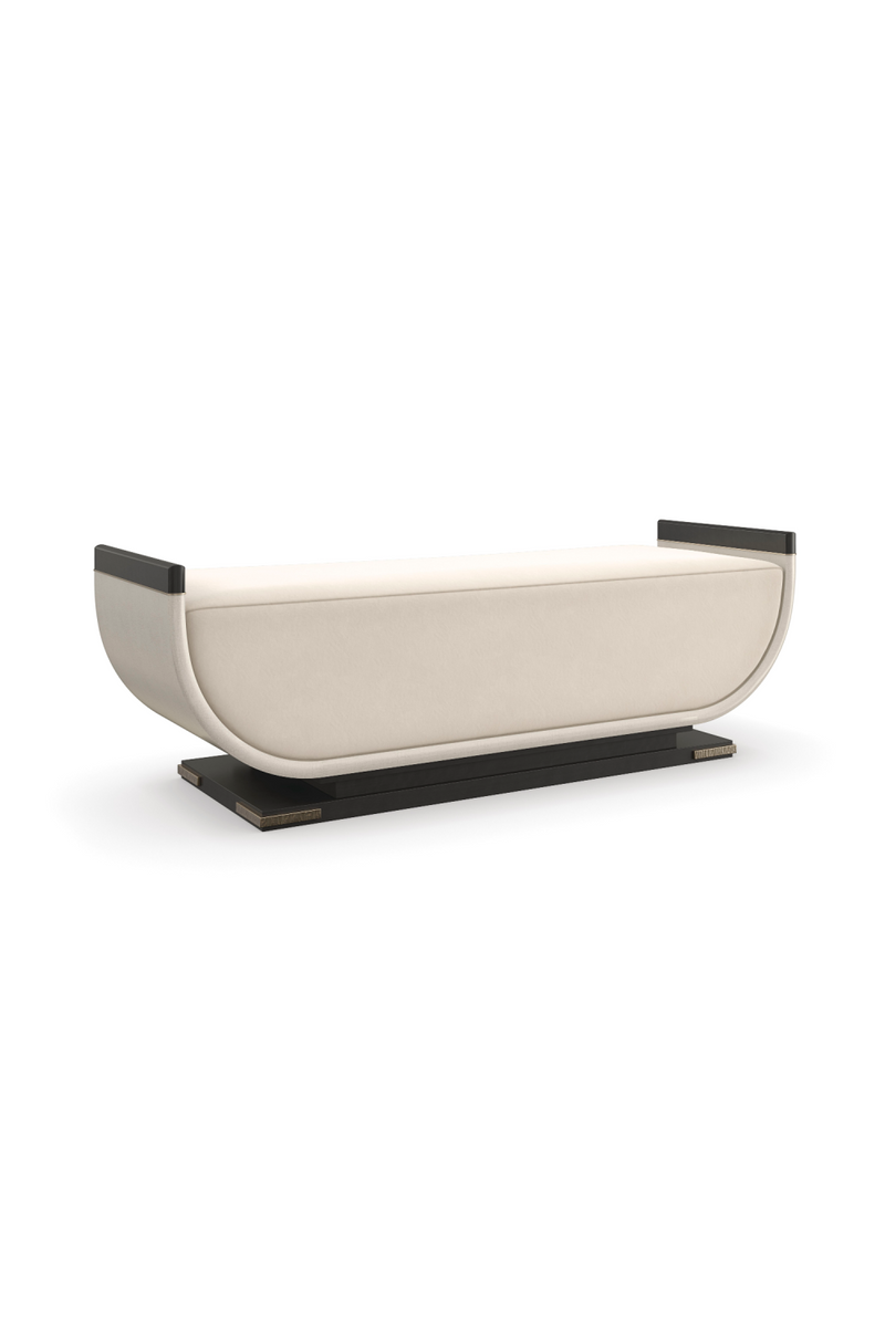 Banc Contemporain Courbé | Caracole Crete | OROA.fr