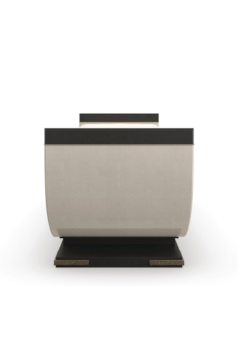 Banc Contemporain Courbé | Caracole Crete | OROA.fr