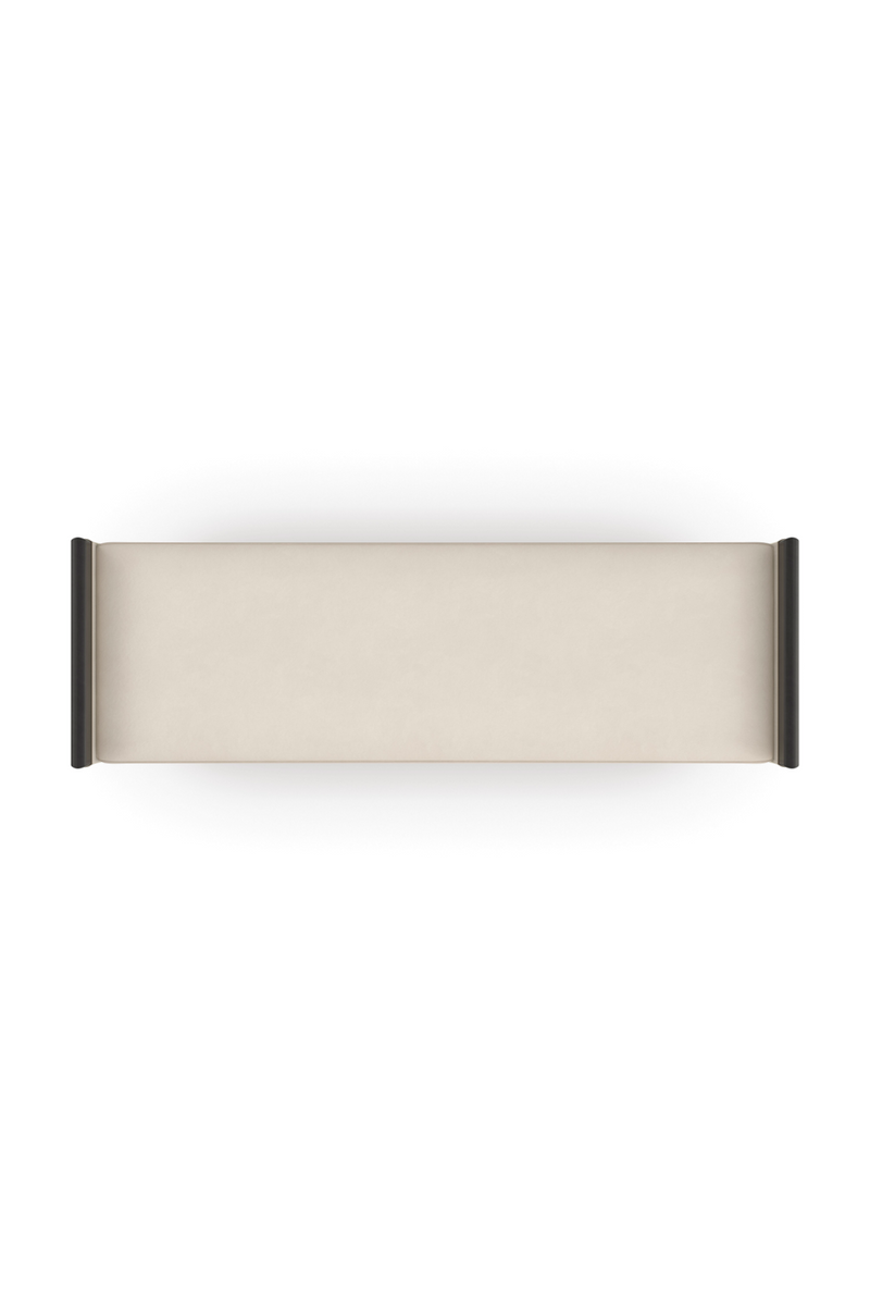 Banc Contemporain Courbé | Caracole Crete | OROA.fr