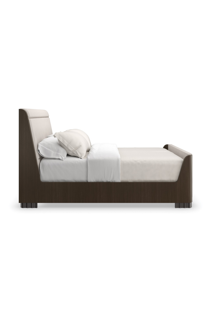 Lit Moderne Brun Foncé | Caracole Slow Wave | Meubleluxe.fr