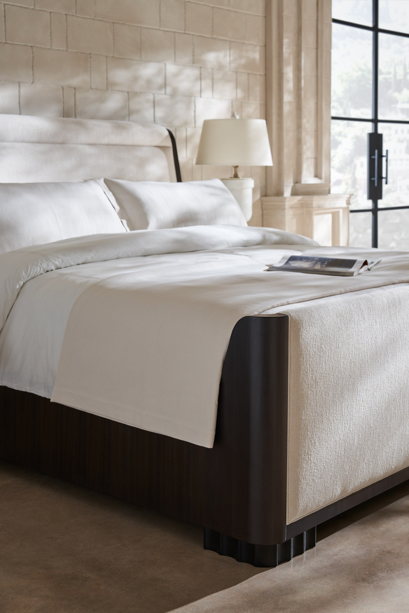 Lit Moderne Brun Foncé | Caracole Slow Wave | Meubleluxe.fr