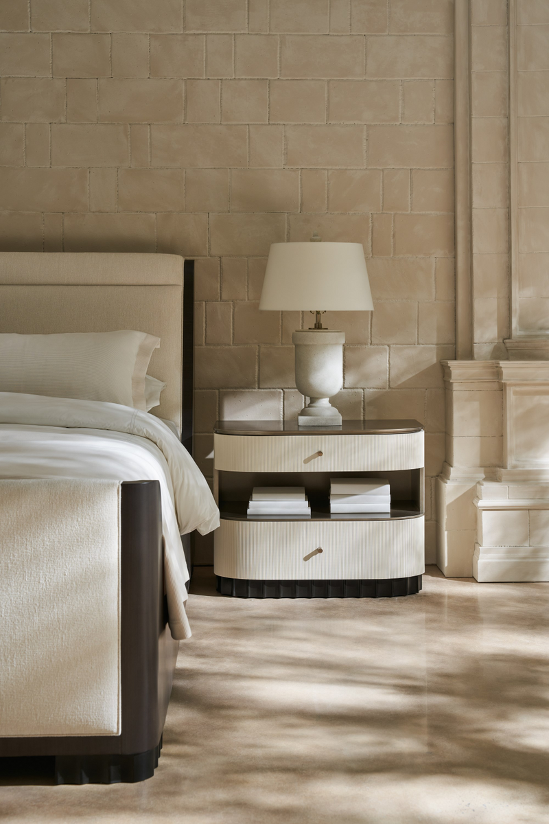 Lit Moderne Brun Foncé | Caracole Slow Wave | Meubleluxe.fr