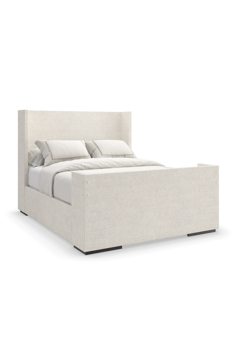 Lit queen moderne blanc | Caracole Shelter Me | OROA.fr
